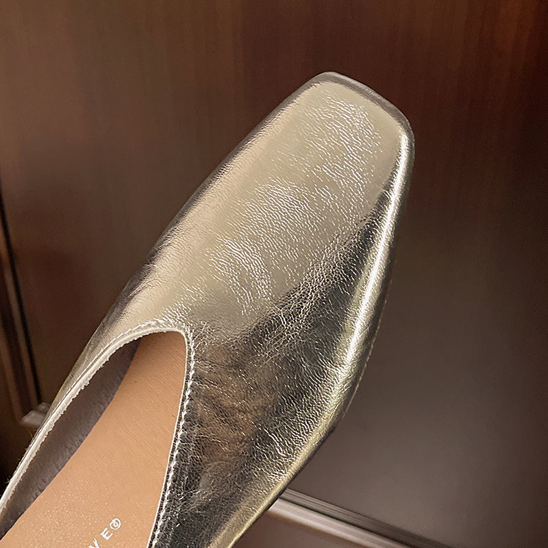 Women’s Minimalist Square Toe Mules