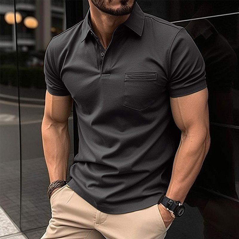 Men's Tight Collared Polo Shirt