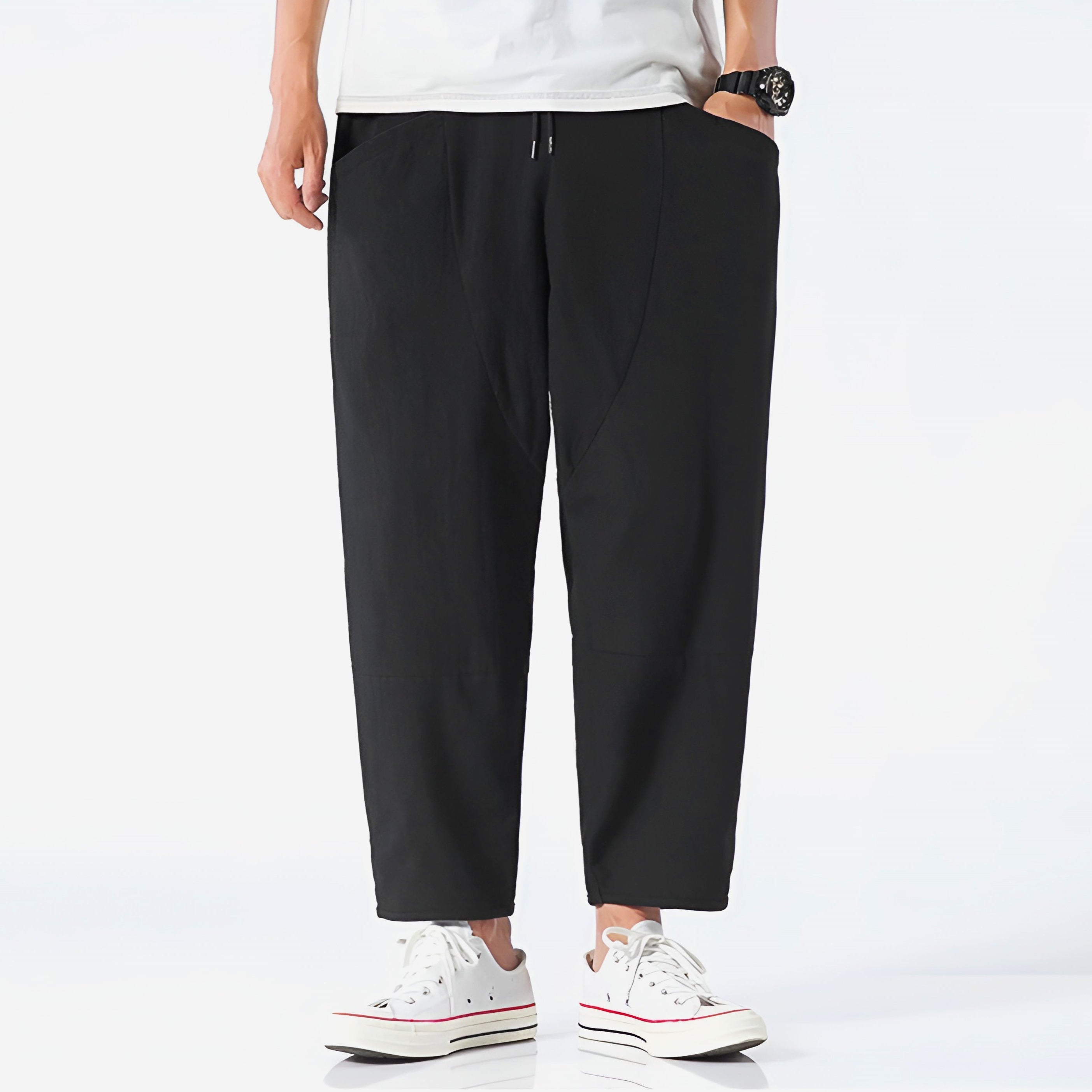 Cropped Cotton Pants