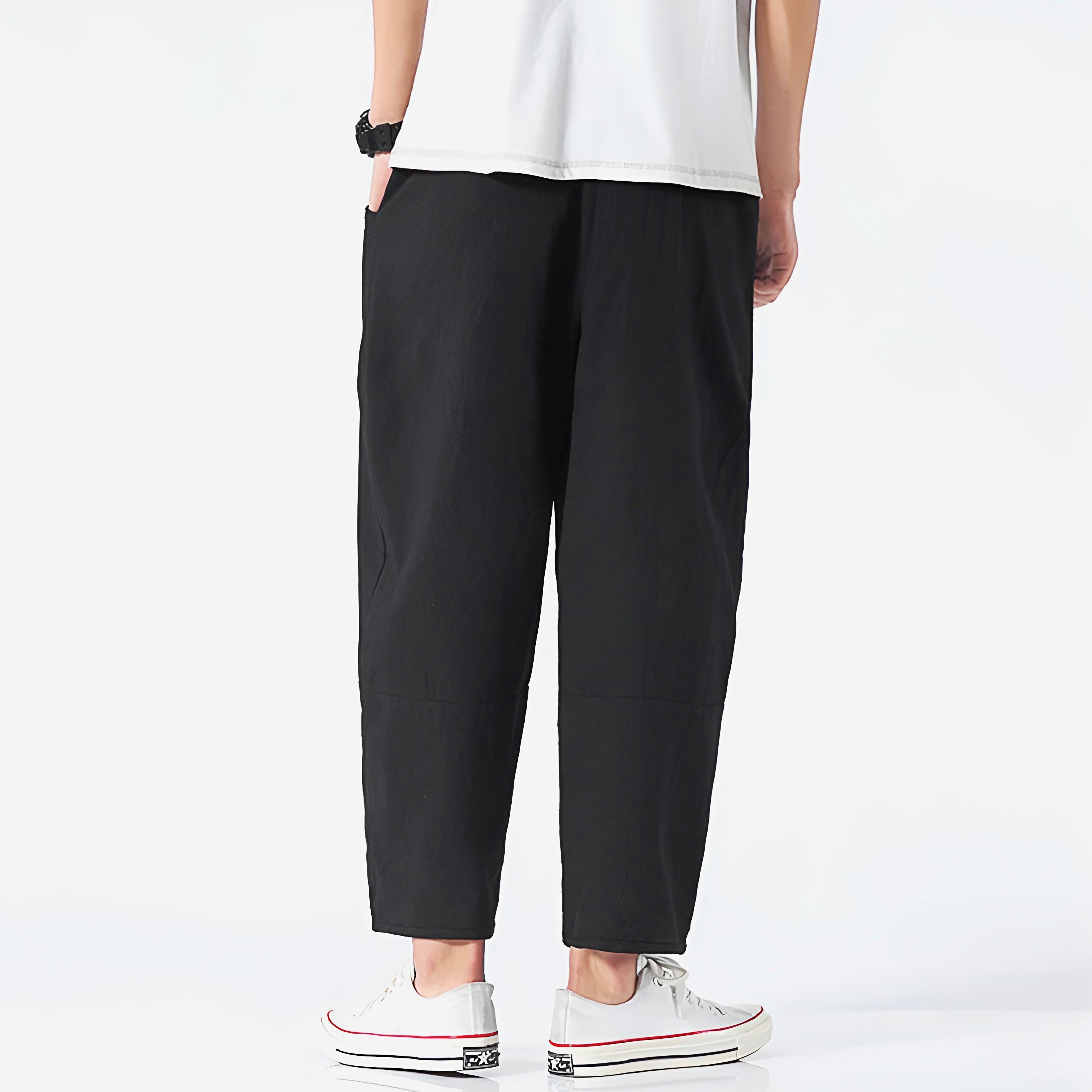 Cropped Cotton Pants