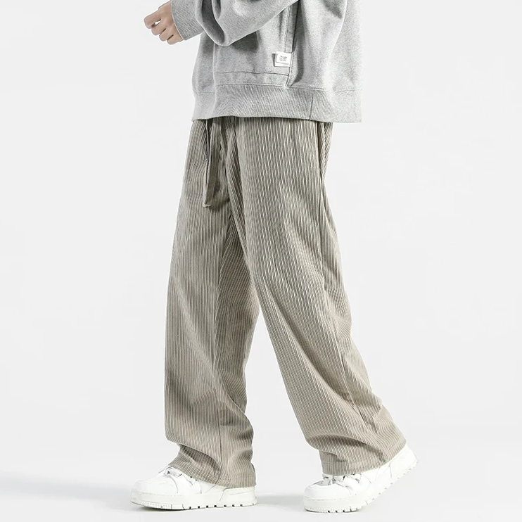 Corduroy Sweatpants Baggy Drawstring