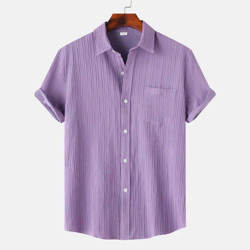 Men’s Short Sleeve Textured Shirt