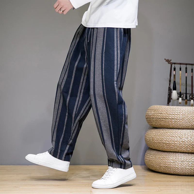 Cropped Trousers | Striped