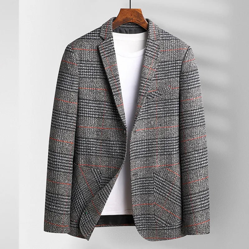 Plaid Blazer Jacket
