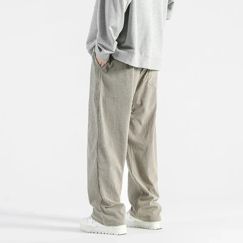 Corduroy Sweatpants Baggy Drawstring