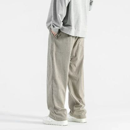 Corduroy Sweatpants Baggy Drawstring