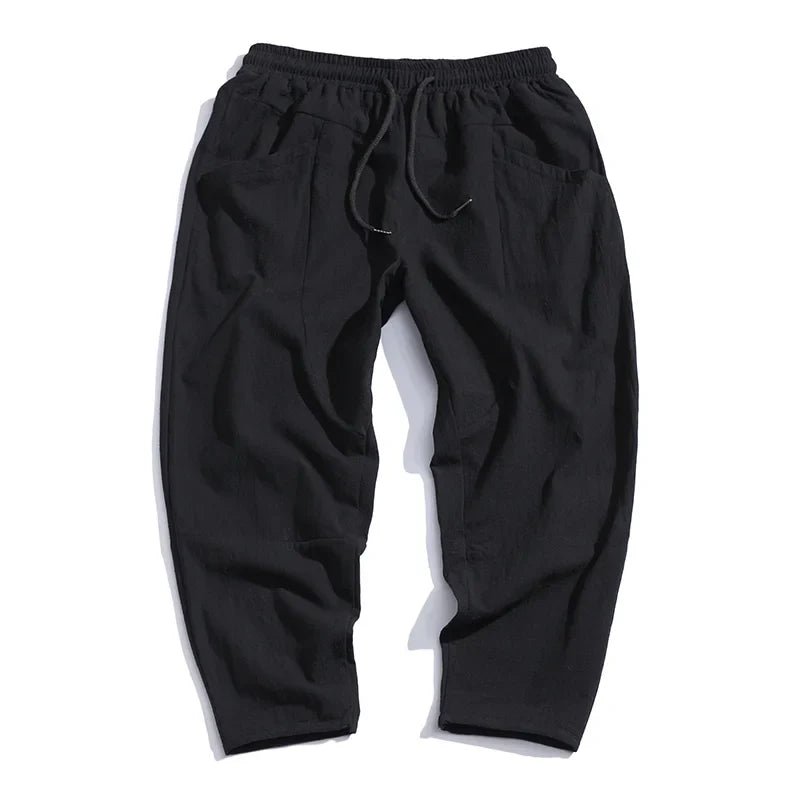 Cropped Cotton Pants