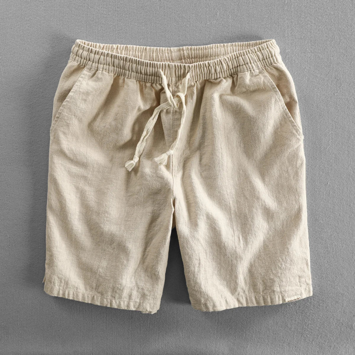 Linen Shorts | Drawstring Elastic Waist