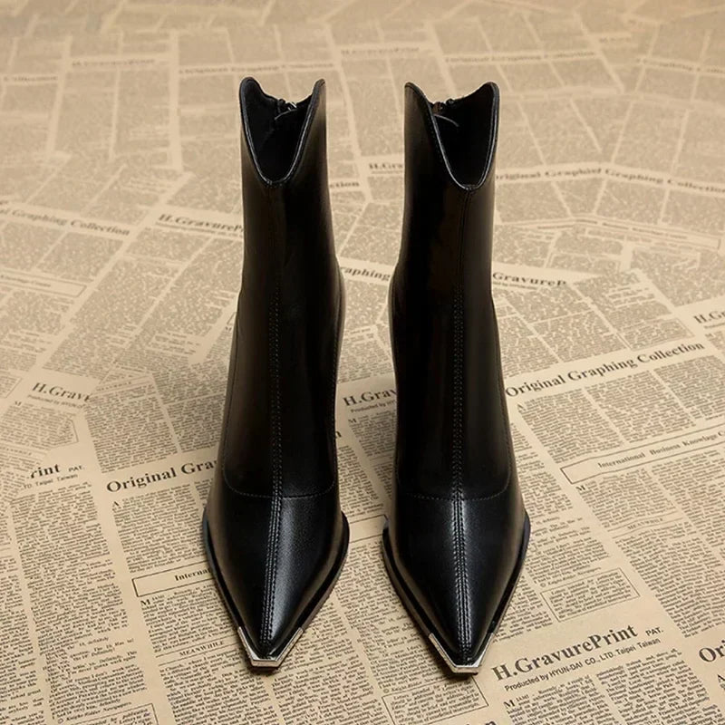 Chelsea Leather Boots | Chrome Tip