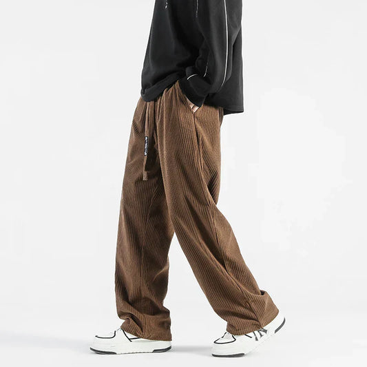 Corduroy Sweatpants Baggy Drawstring
