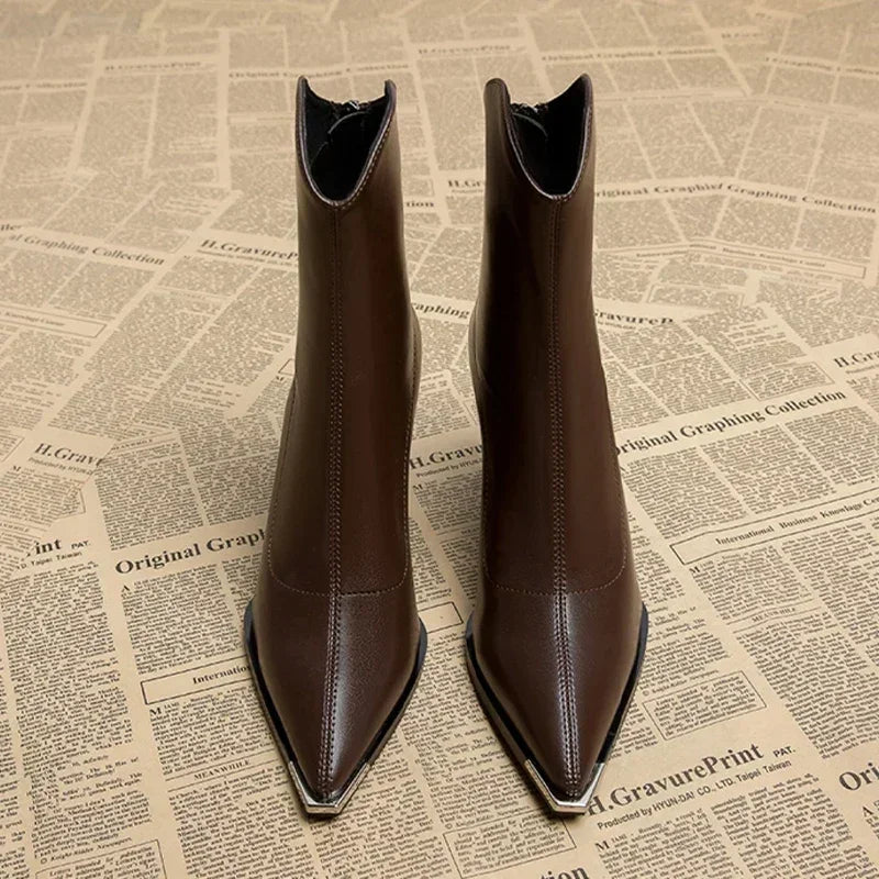 Chelsea Leather Boots | Chrome Tip