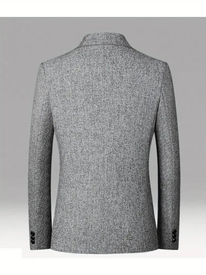 Slim Fit Notched Lapel Blazer