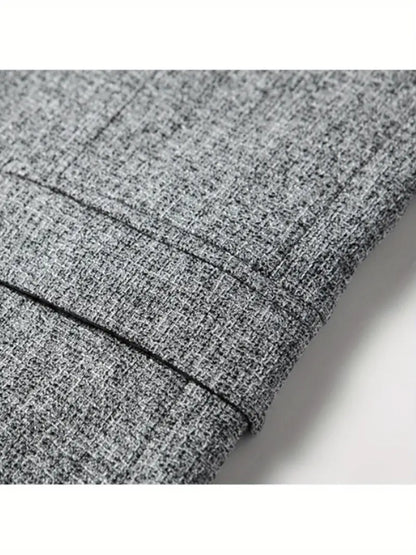 Slim Fit Notched Lapel Blazer