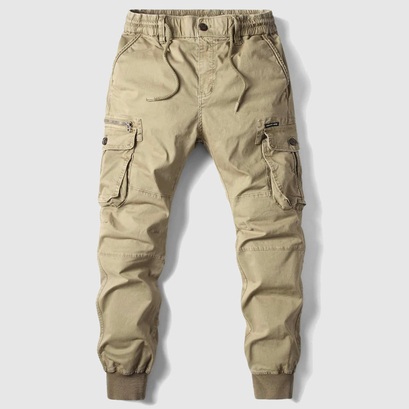 Men's Drawstring Cuffed Cargo Joggers