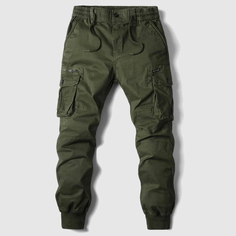 Men's Drawstring Cuffed Cargo Joggers