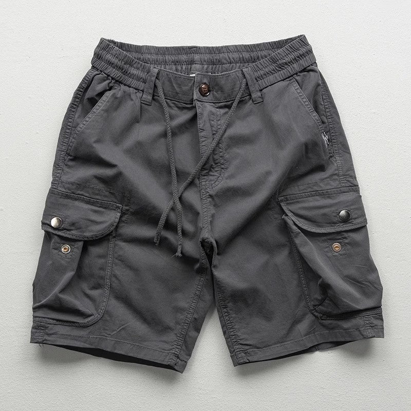 Cargo Drawstring Waist Shorts