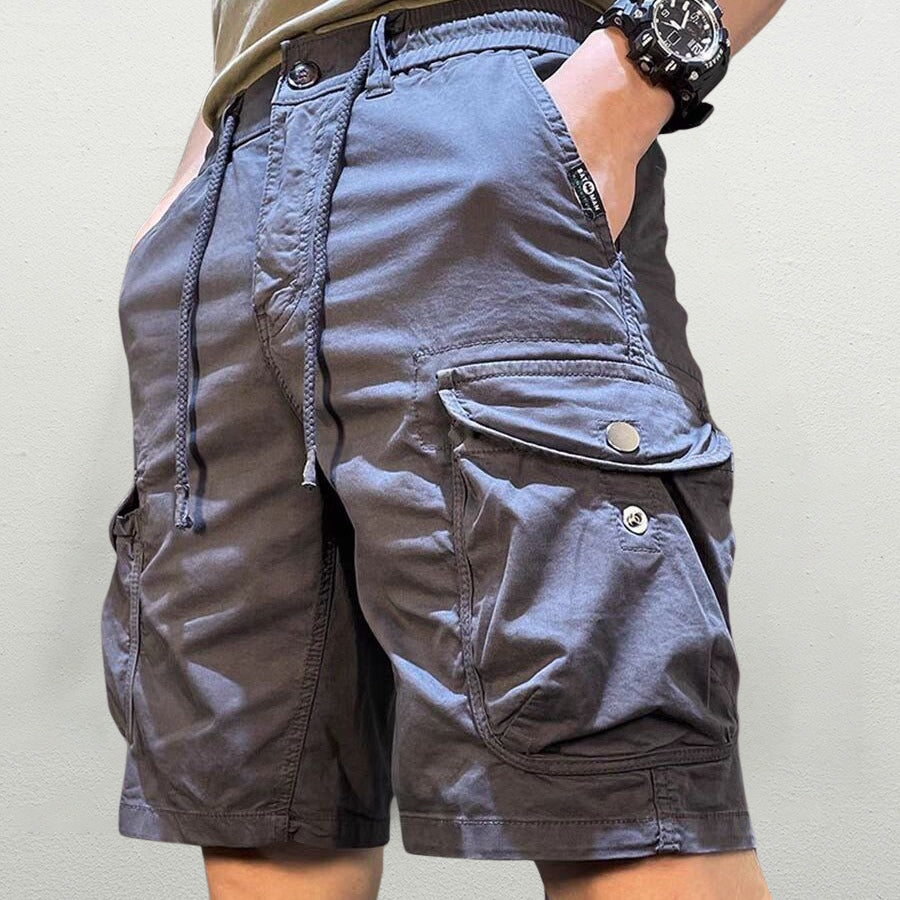 Cargo Drawstring Waist Shorts