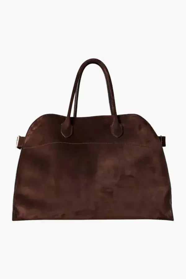 Top Handle Structured Leather Handbag