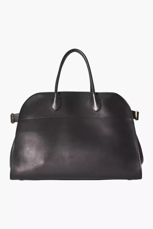Top Handle Structured Leather Handbag