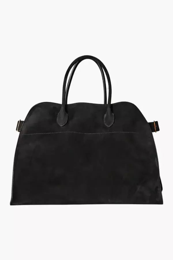 Top Handle Structured Leather Handbag