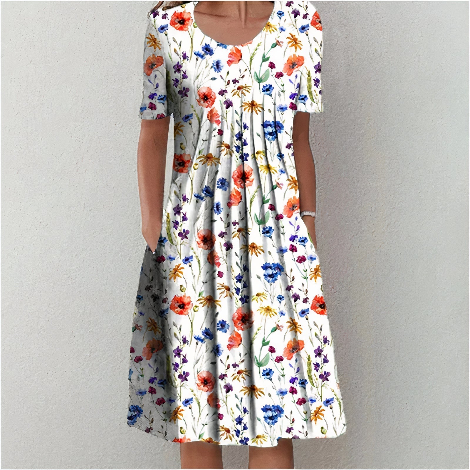 Women's Summer Floral Midi Dress
