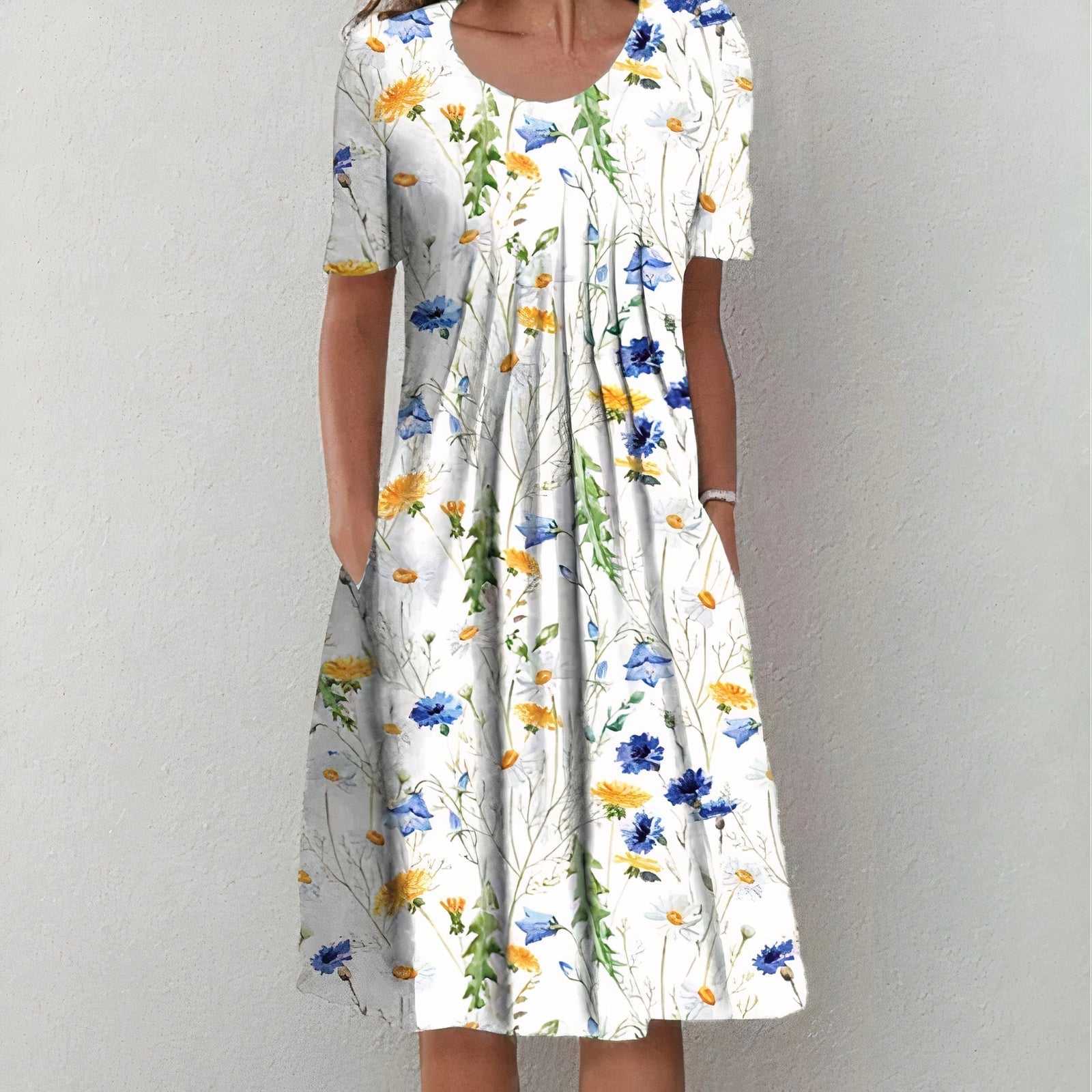 Women's Summer Floral Midi Dress