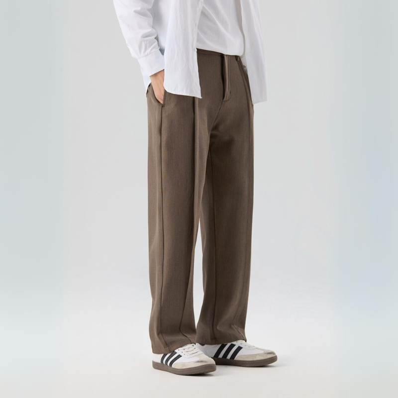 Trousers Men's Wide Leg Pleated