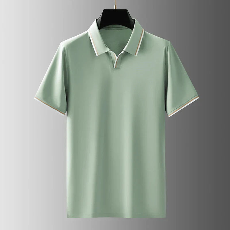 Classic Tipped Collar Polo Shirt