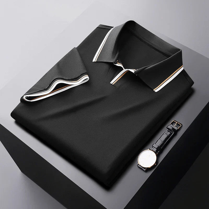 Classic Tipped Collar Polo Shirt