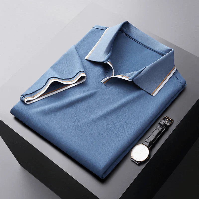 Classic Tipped Collar Polo Shirt