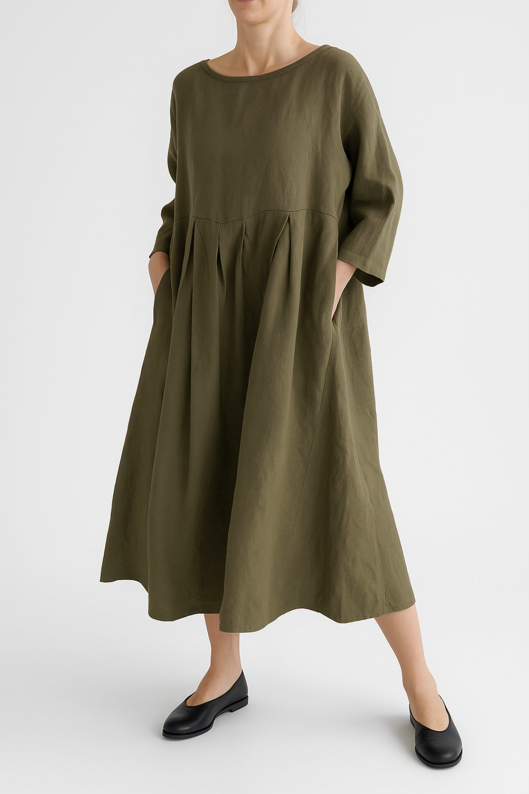 Women’s Classic 3/4 Sleeve Midi Dress