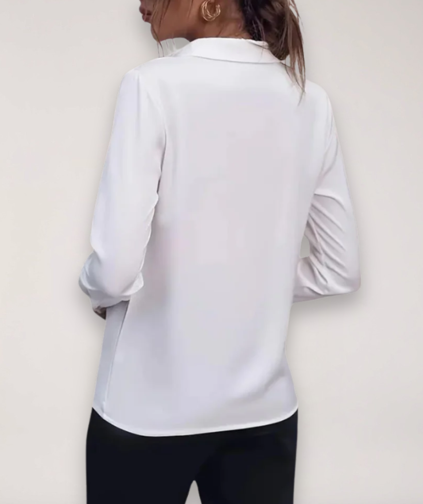 Women’s Long Sleeve Collared Blouse
