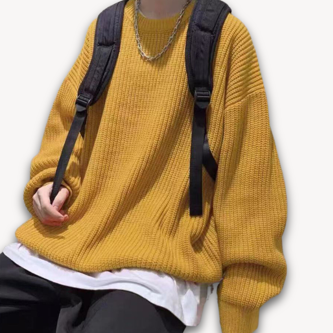 Oversized Knitted Jumper | Casual Loose Fit Pullover