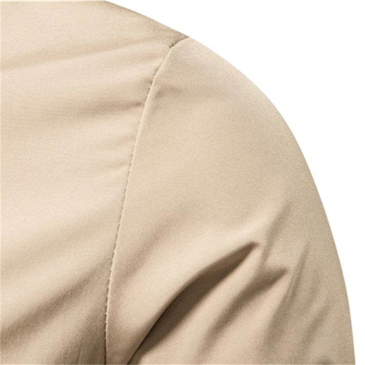 Bomber Jacket | Striped Trim Zip Front