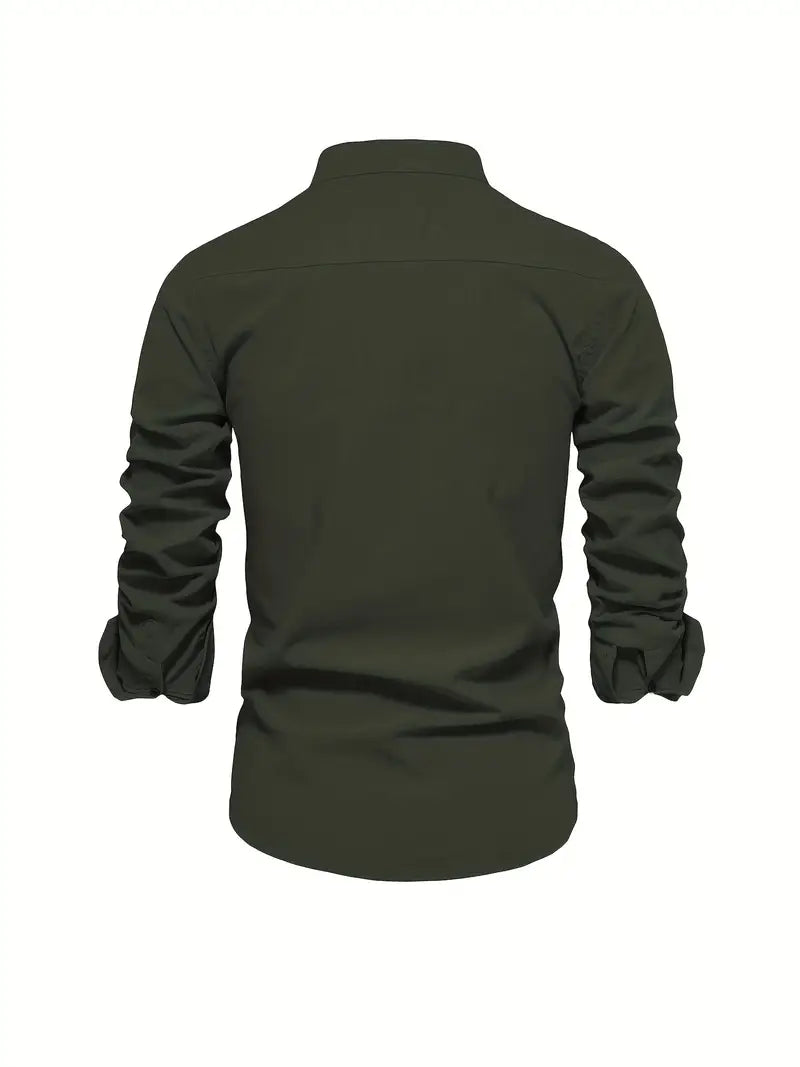 Men's Long Sleeve Slim Fit Shirt