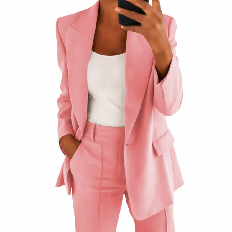Women's Co Ord Blazer and Trouser Suit Set