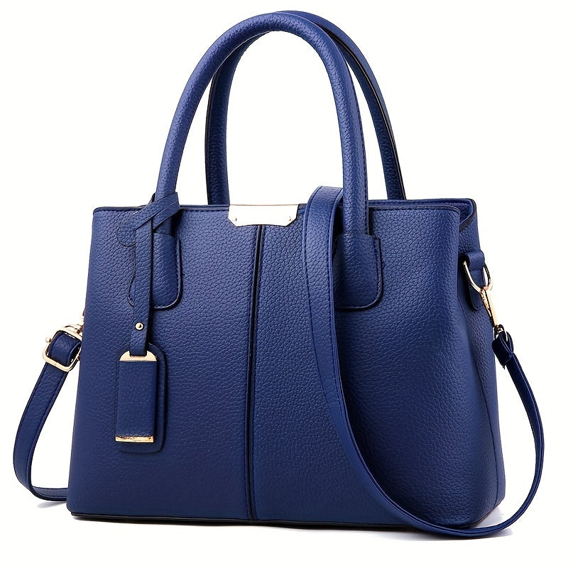 Work Handbag | Structured Shoulder Bag with Strap Detail