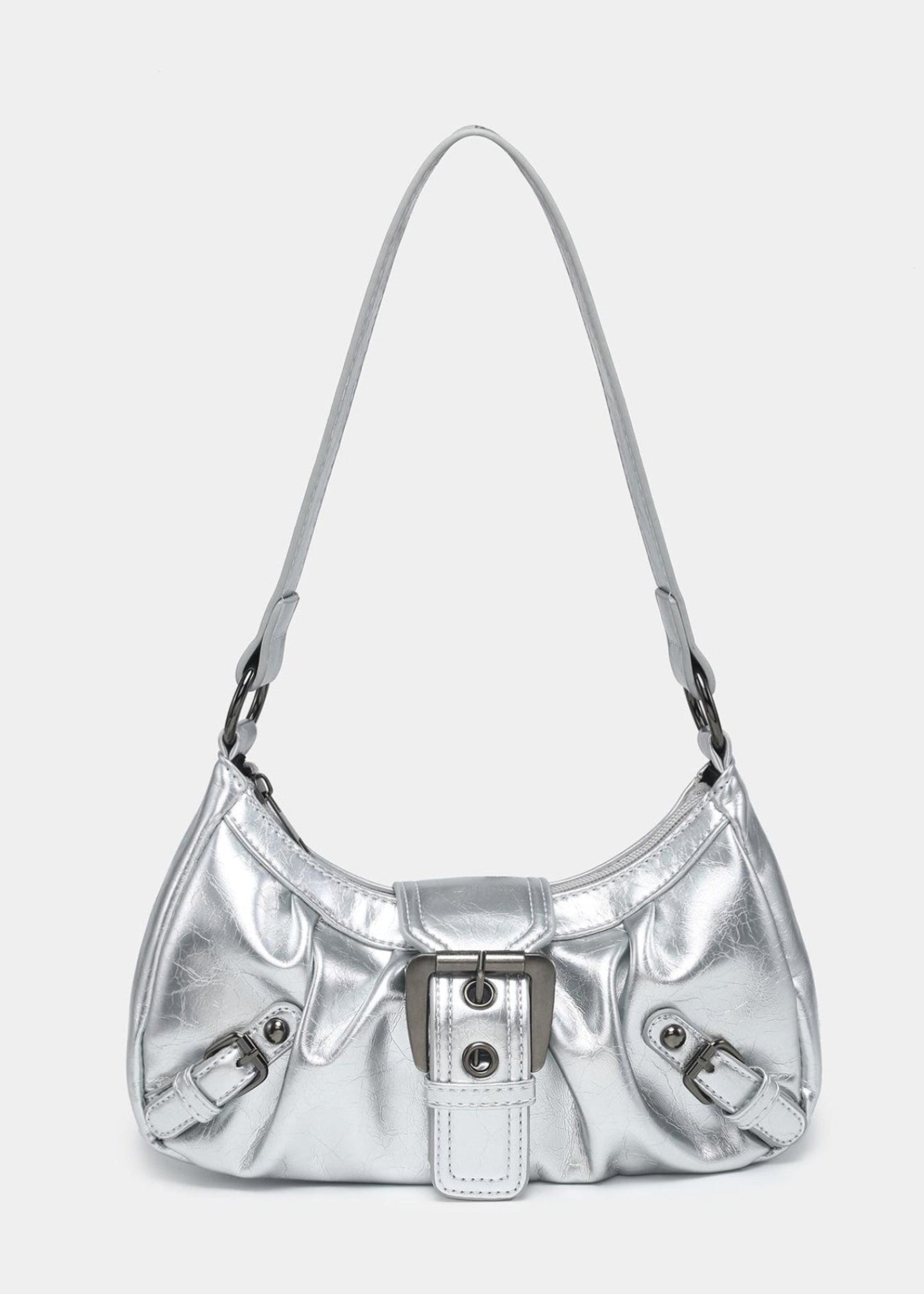 Shoulder Bag | Front Buckle with Structured Shape