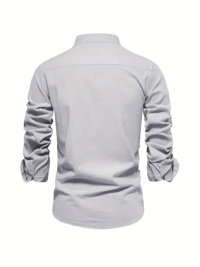 Men's Long Sleeve Slim Fit Shirt