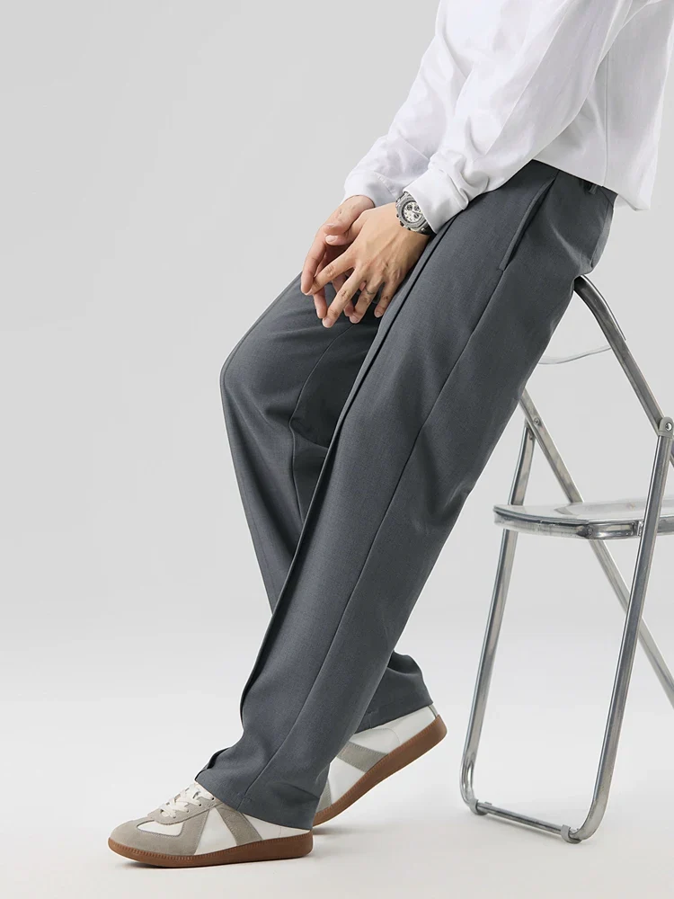 Men’s Classic Straight Wide Leg Pants