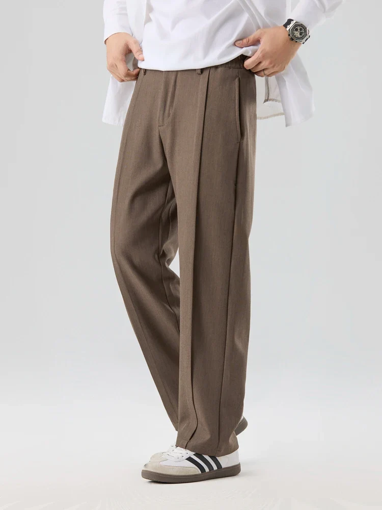 Men’s Classic Straight Wide Leg Pants
