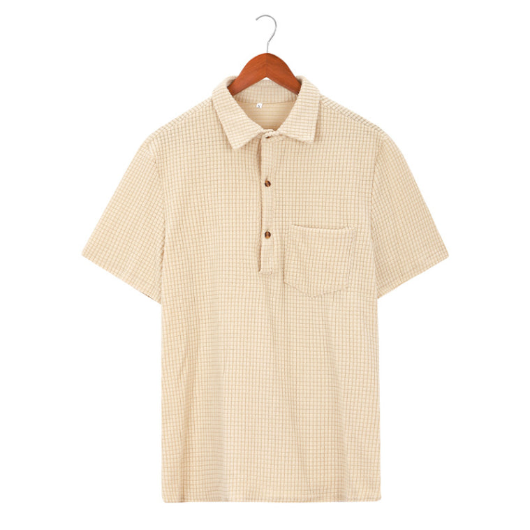 Waffle Polo Shirt