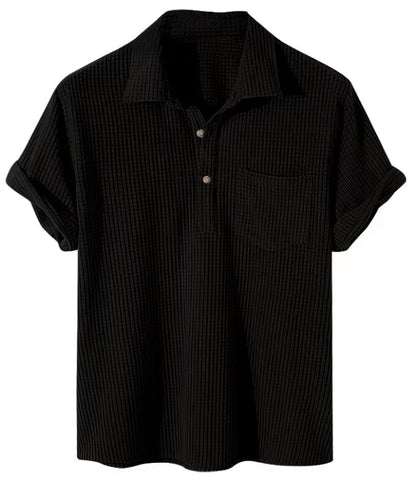 Waffle Polo Shirt