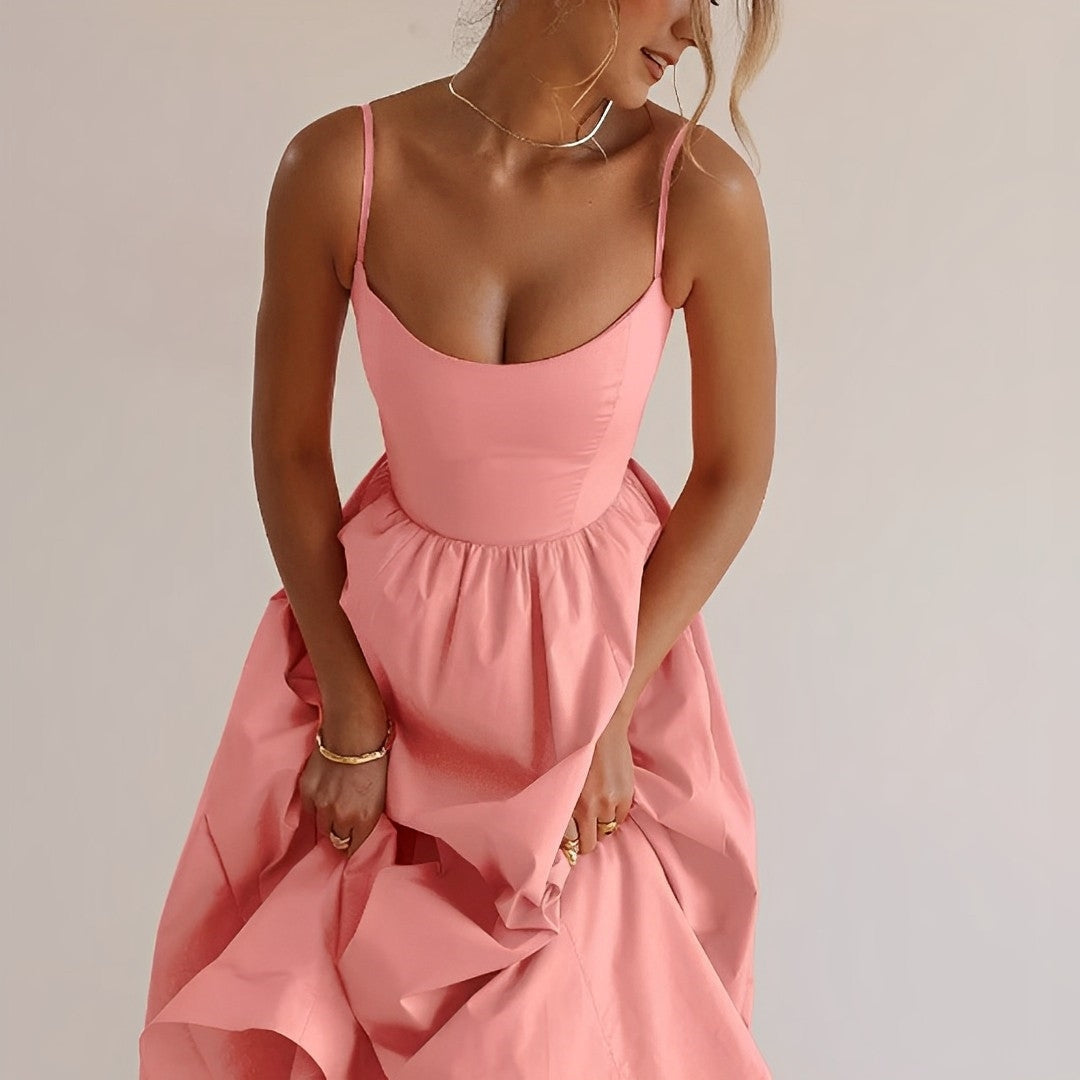 Women's Strappy Shoulder Summer Dress