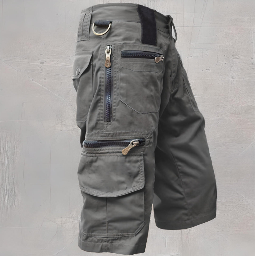 Cargo Shorts Men's Zip Pockets