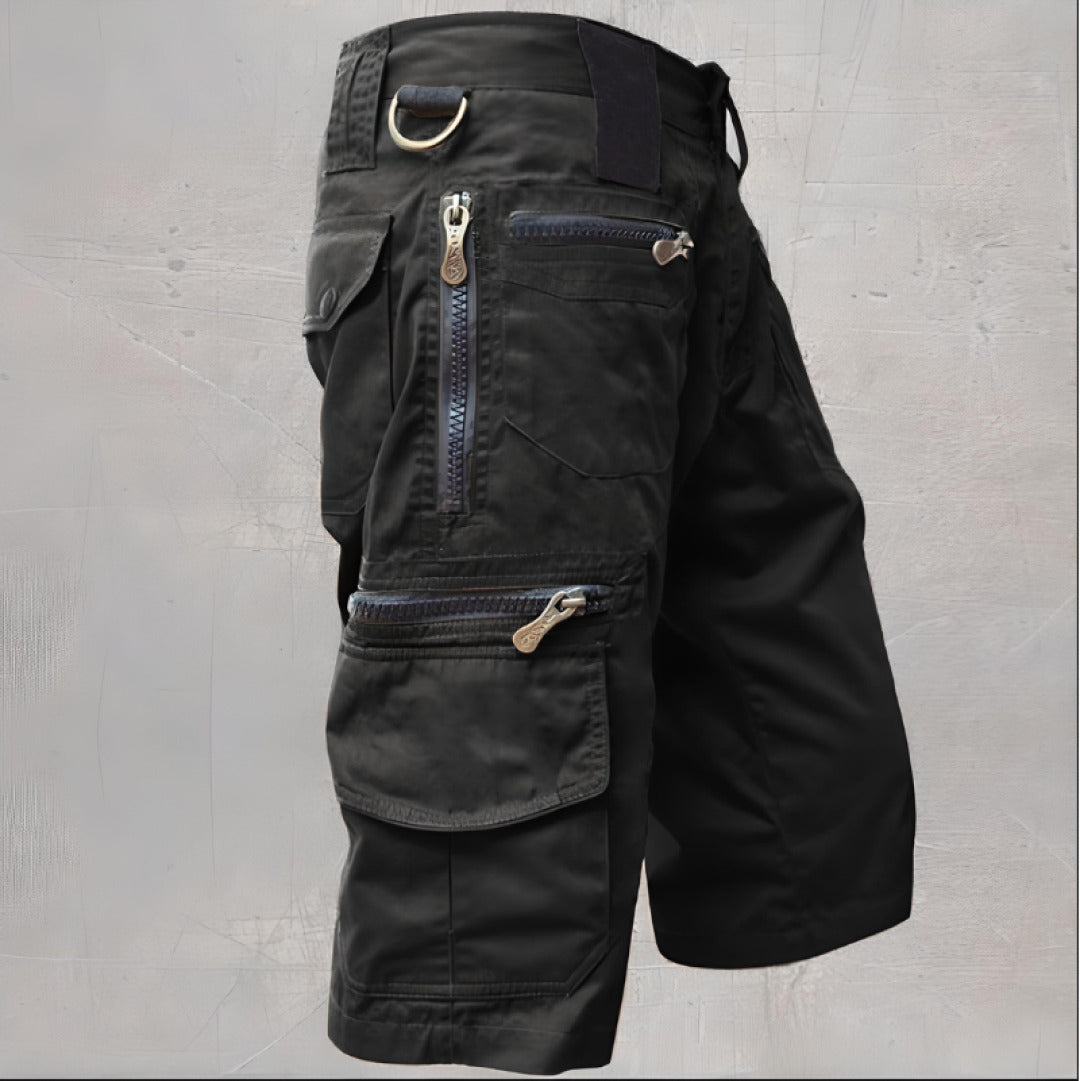Cargo Shorts Men's Zip Pockets