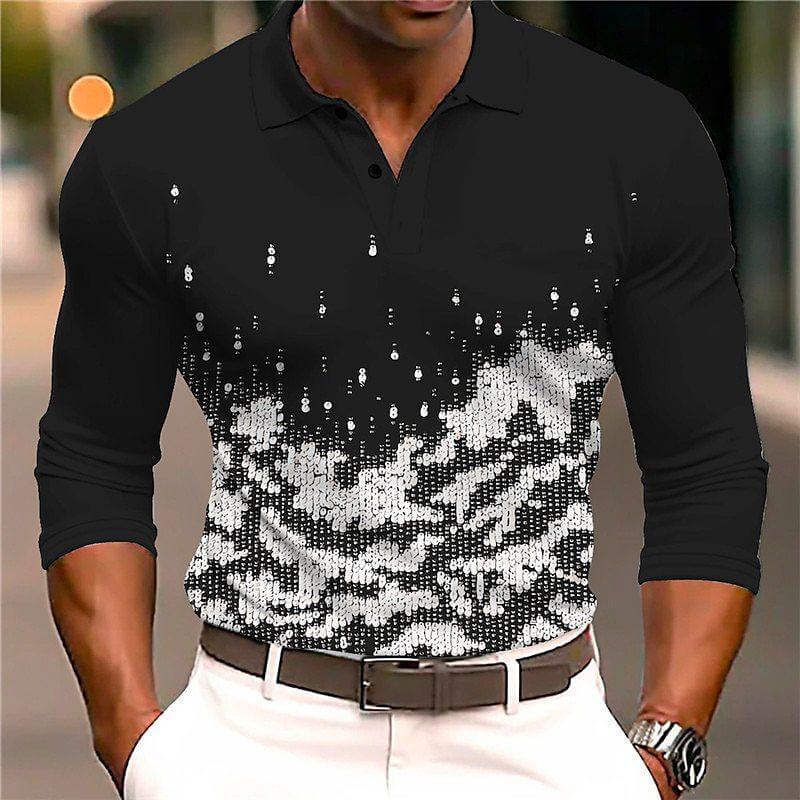 Long Sleeve Polo Shirt | Slim Fit Party Style