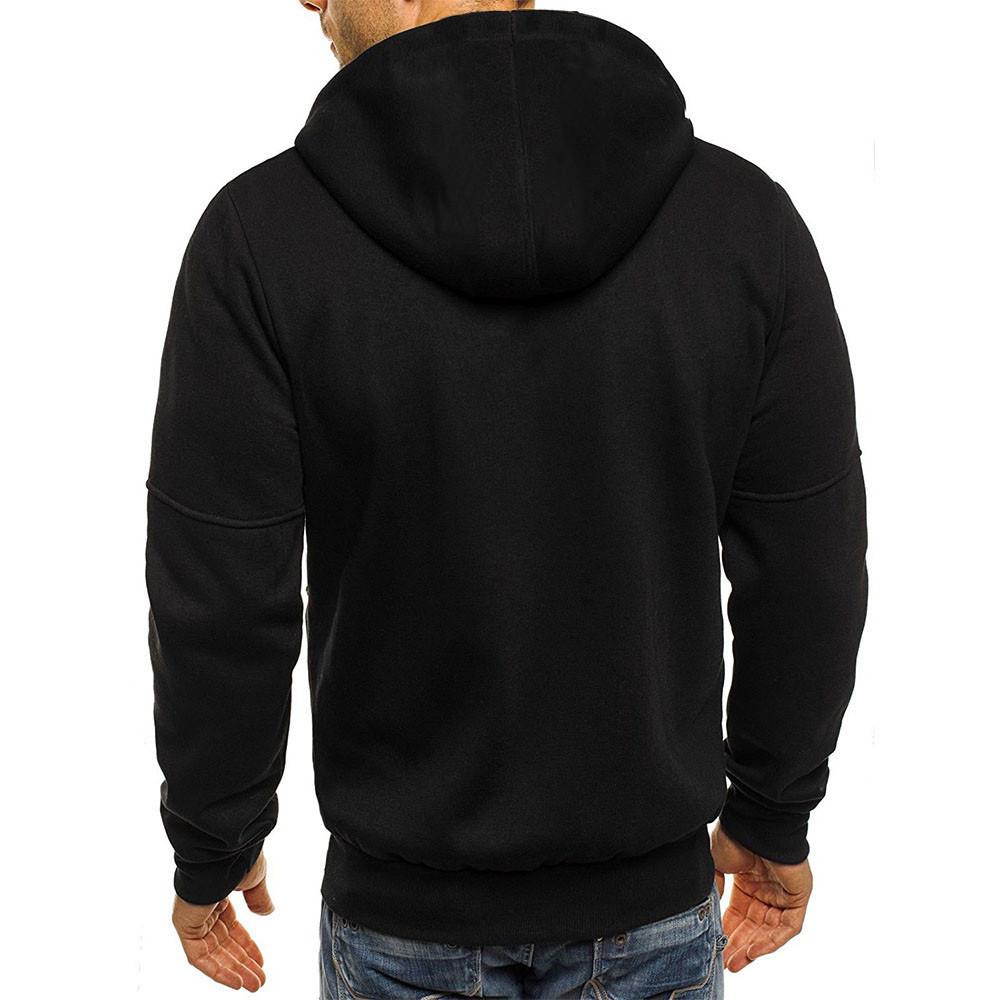 Zip Up Hoodie | Drawstring Hood with Multiple Zipper Pockets