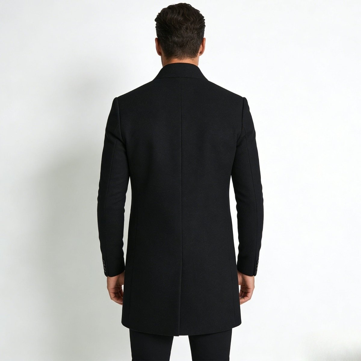 Men's Stand Collar Overcoat