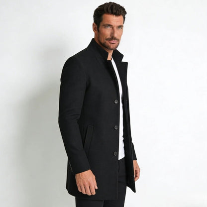 Men's Stand Collar Overcoat